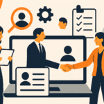 UK hiring manager reviewing tech contractor profiles via MSP managed service programme dashboard
